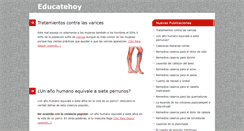 Desktop Screenshot of educatehoy.com